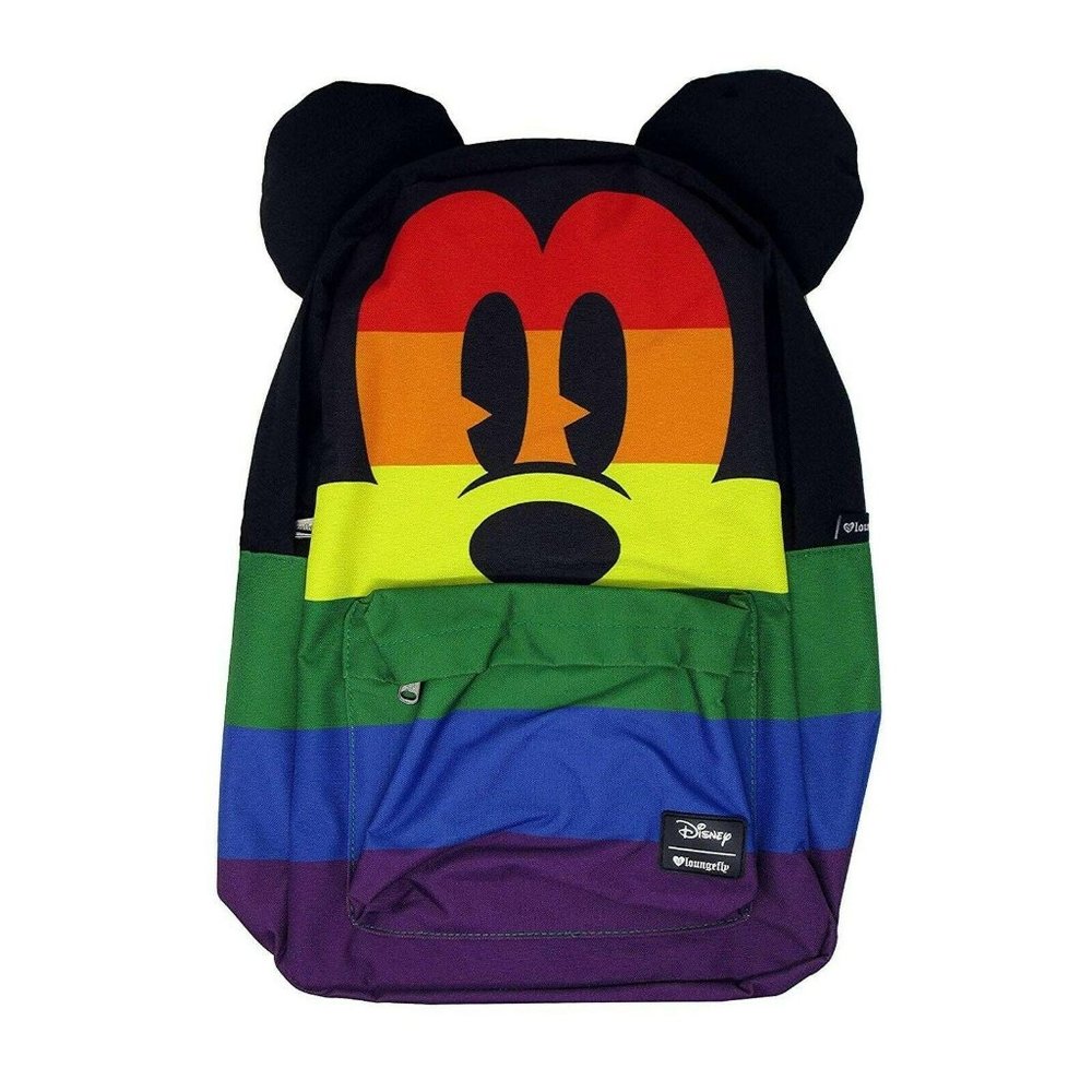 Loungefly Backpack Rainbow Pride Mickey Mouse